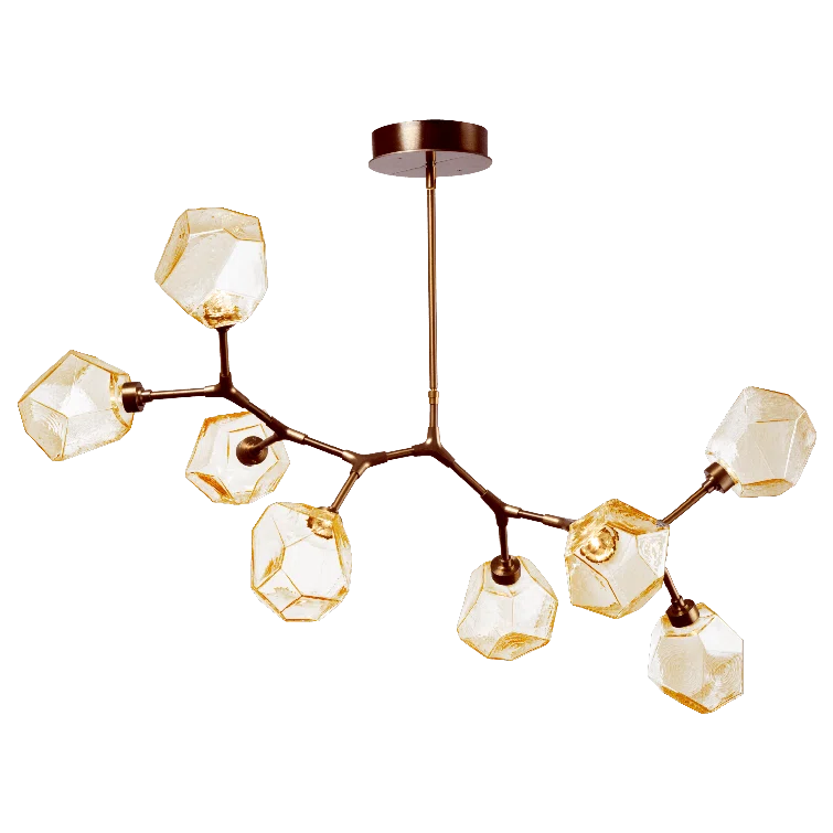 Gem 8 - Light Dimmable LED Modern Linear Chandelier