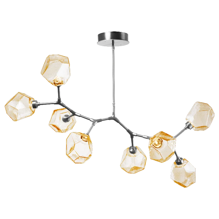 Gem 8 - Light Dimmable LED Modern Linear Chandelier