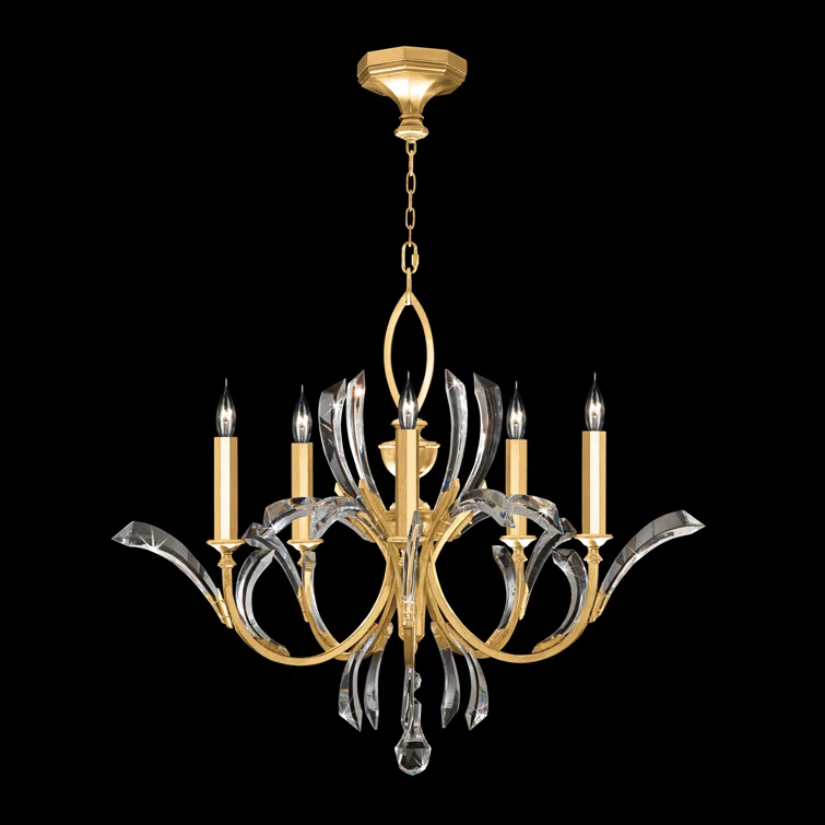 Beveled Arcs 5 - Light Classic / Traditional Chandelier