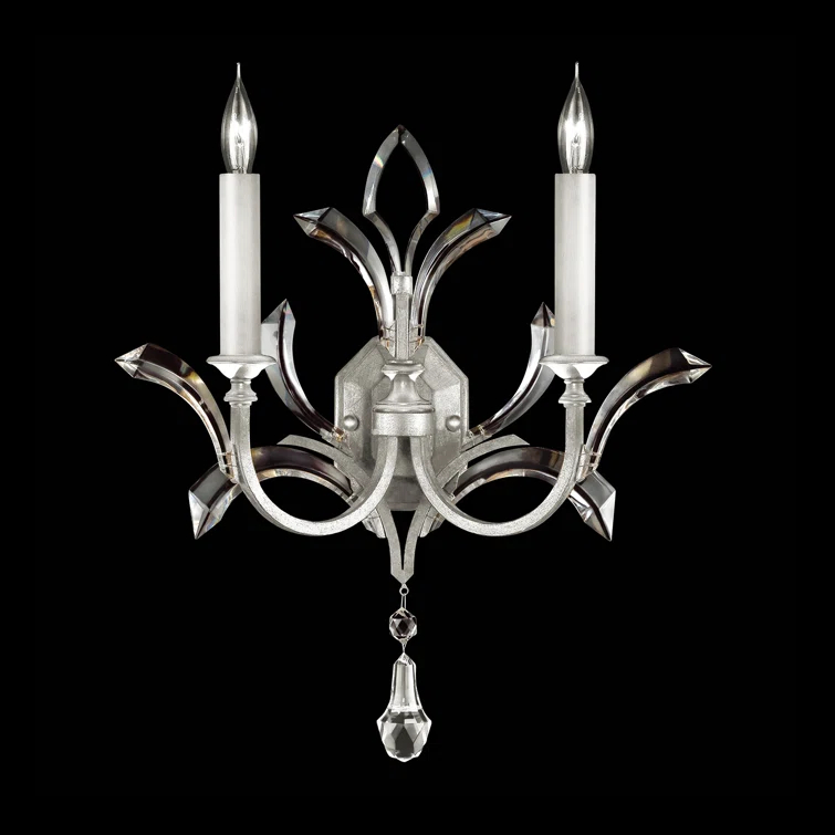 Beveled Arcs Candle Wall Light