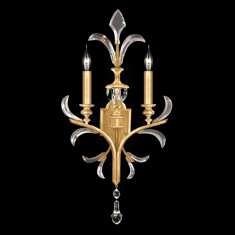 Fine Art Handcrafted Lighting Beveled Arcs 32" Sconce