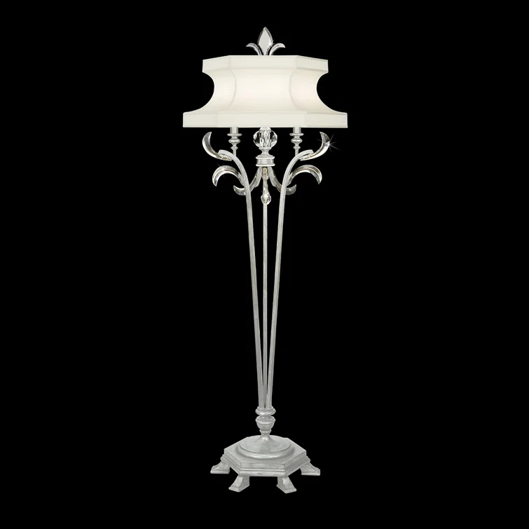 Fine Art Handcrafted Lighting Beveled Arcs 72'' Traditional Floor Lamp