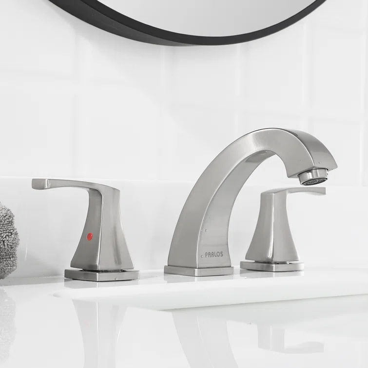 Widespread 2-handle Bathroom Faucet with Drain Assembly