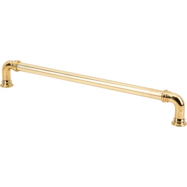Ronan 12" Polished Brass Industrial Appliance Pull