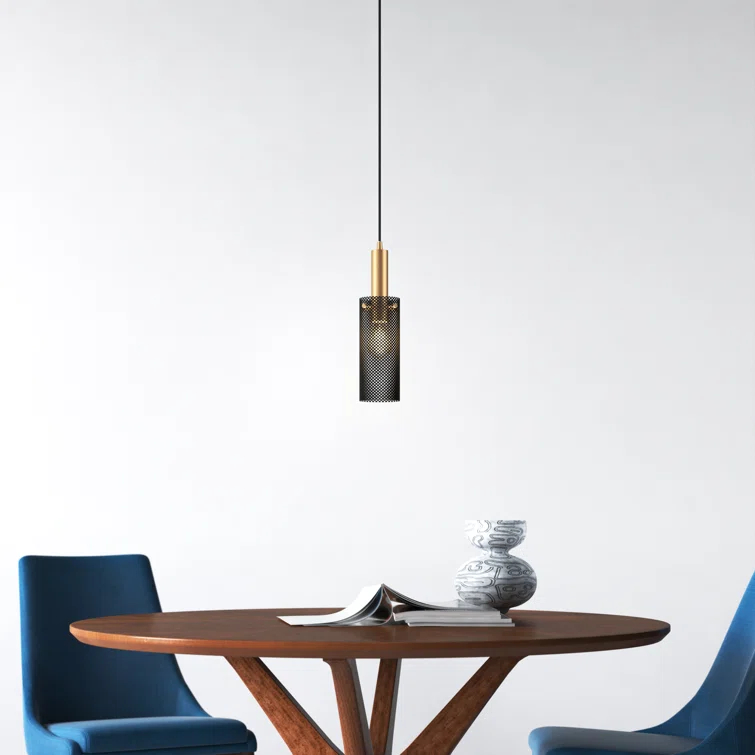 Bacco Single Light Metal Steel Dimmable Pendant