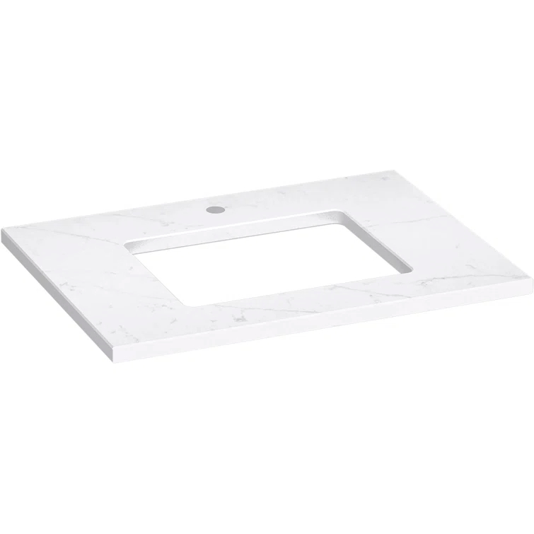 Silestone Quartz 31-In Vanity Top With Rectangle Cutout