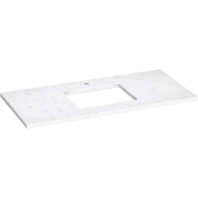 Silestone Quartz 49-In Vanity Top With Rectangle Cutout