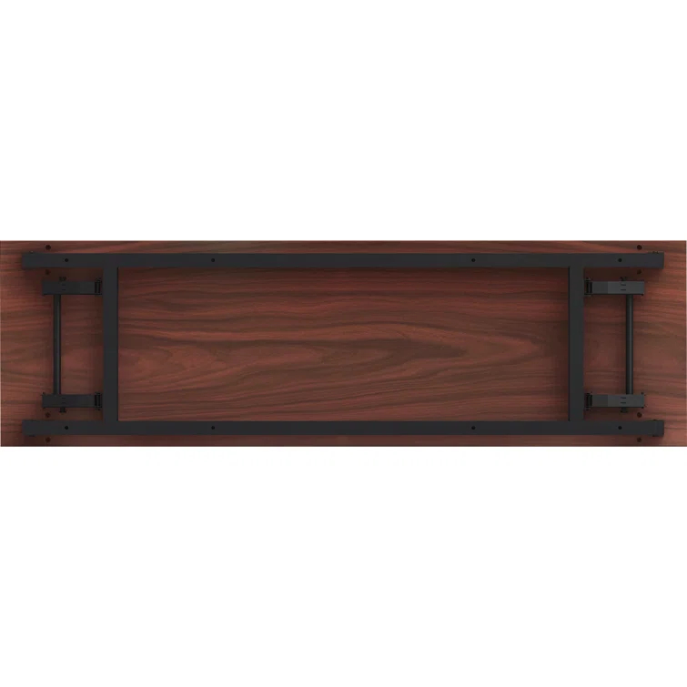 Rectangle 2 Person Flip Top 18'' L Modular Training Table with Modesty Panel
