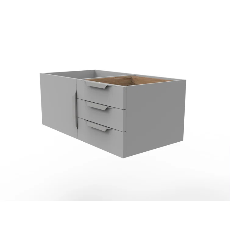 35" Wall Mounted Single Bathroom Vanity Base Only