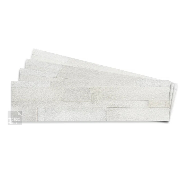 5.9'' W x 23.6'' L Natural Stone Peel and Stick Mosaic Tile