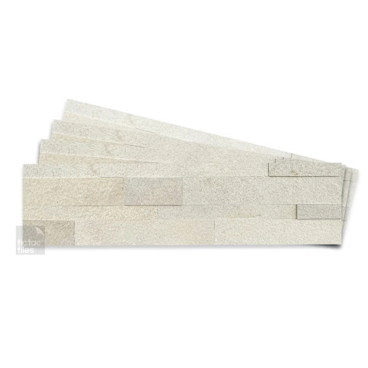 5.9'' W x 23.6'' L Natural Stone Peel and Stick Mosaic Tile