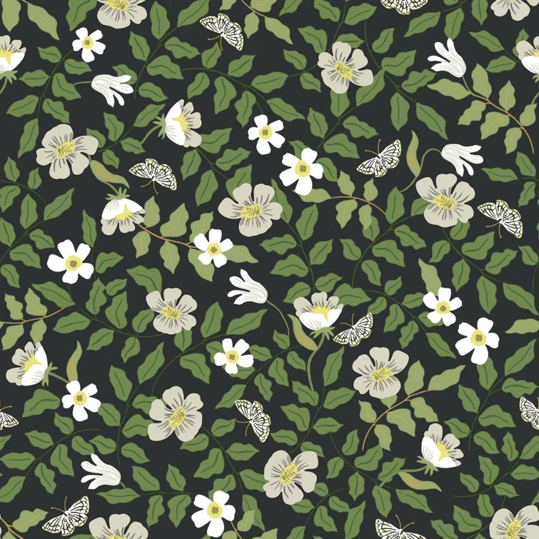 Rifle Paper Co. Primrose 20' L x 20.5" W Peel and Stick Wallpaper Roll
