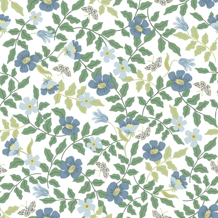 Rifle Paper Co. Primrose 20' L x 20.5" W Peel and Stick Wallpaper Roll