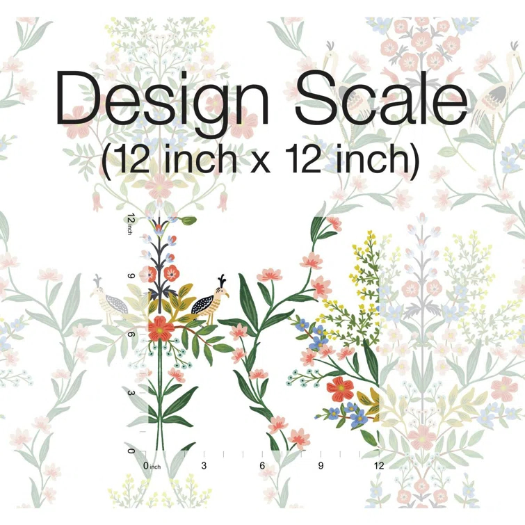 Luxembourg 20' L x 27" W Peel and Stick Wallpaper Roll