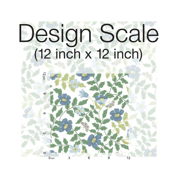 Rifle Paper Co. Primrose 20' L x 20.5" W Peel and Stick Wallpaper Roll