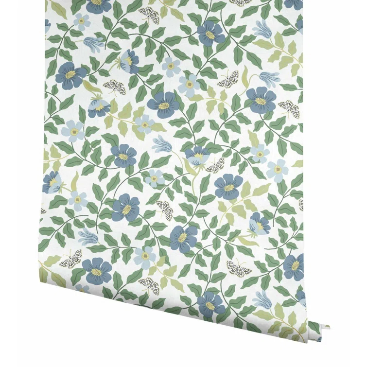 Rifle Paper Co. Primrose 20' L x 20.5" W Peel and Stick Wallpaper Roll