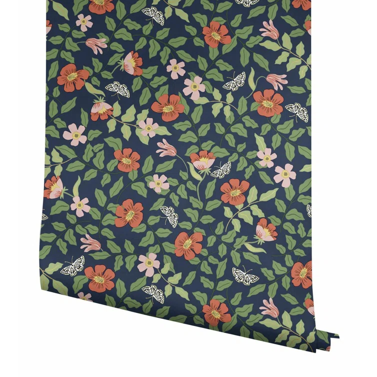 Rifle Paper Co. Primrose 20' L x 20.5" W Peel and Stick Wallpaper Roll