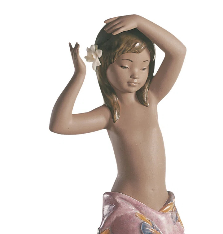 Lladro Tropical Flower Girl Figurine