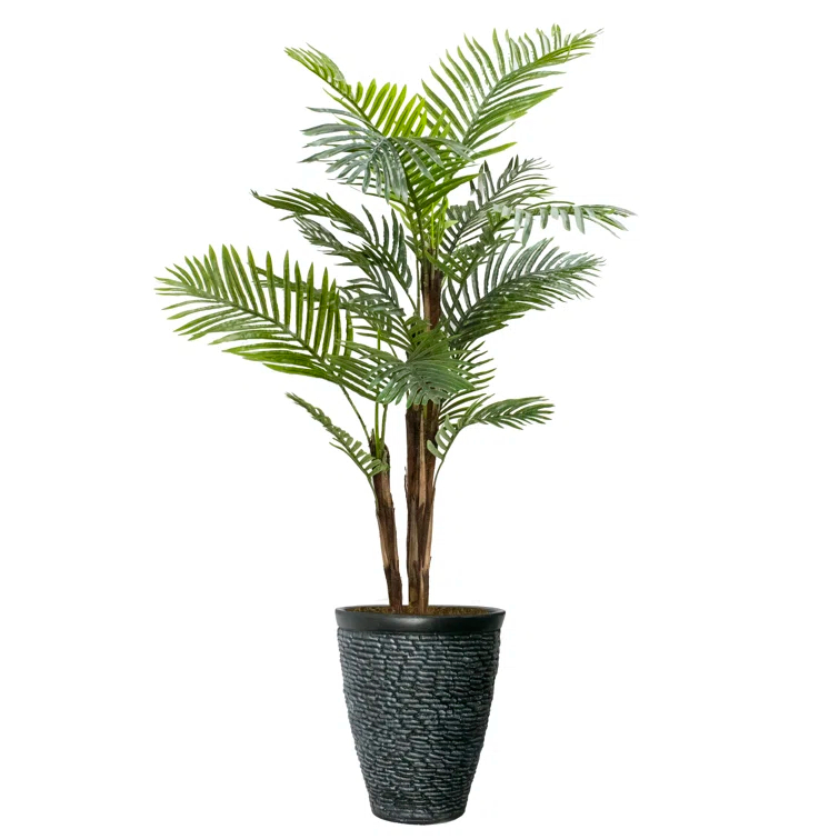 Panama 91'' Faux Fern Tree in Fiberstone Planter