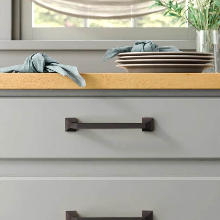 Forge Kitchen Cabinet Handles, Solid Core Drawer Pulls for Cabinet Doors, 5-1/16" (128mm)