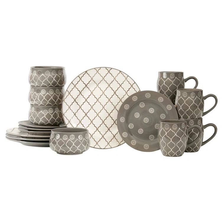 Baum Moroccan 16 Piece Dinnerware Set