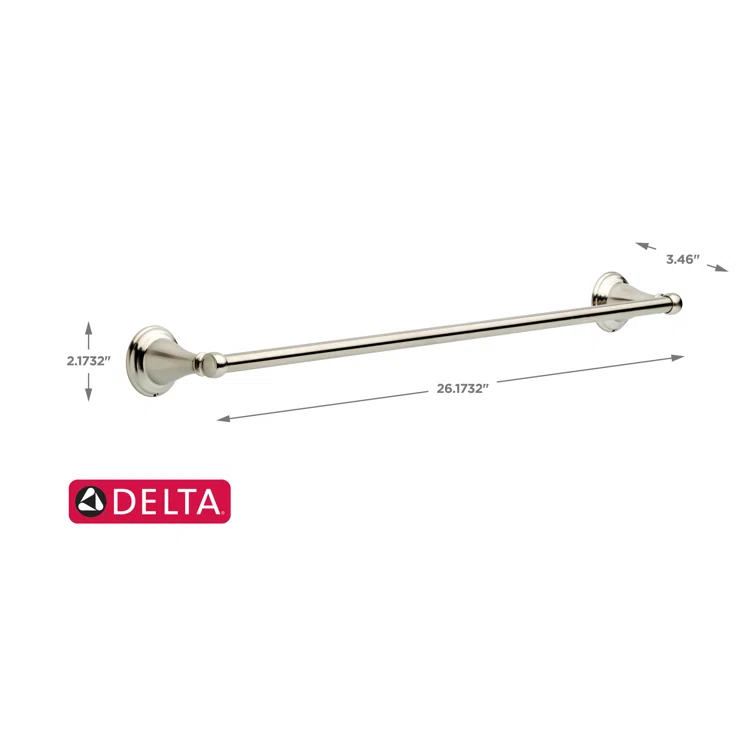 Windemere 24 in. Wall Mount Towel Bar Bath Hardware Accessory