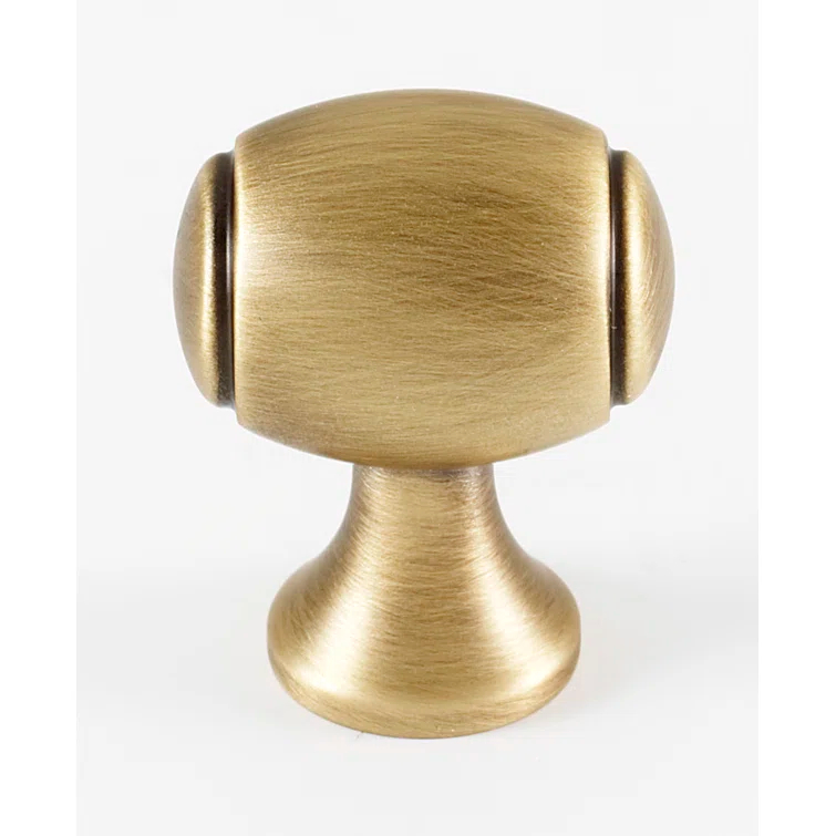 Alno A981-1 Royale 1" Traditional Estate Solid Brass Oval Cabinet Knob / Drawer Knob -