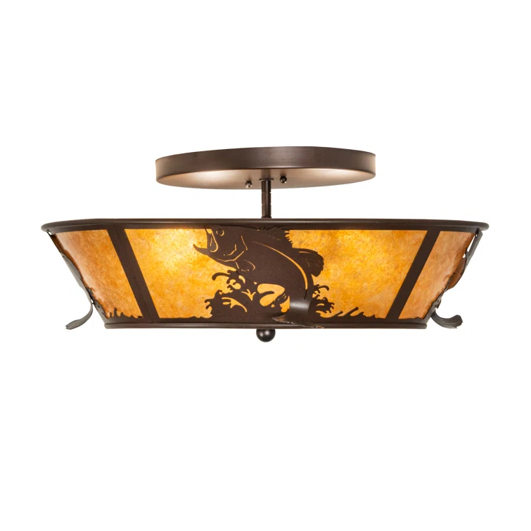 Meyda Lighting Mica Semi Flush Mount