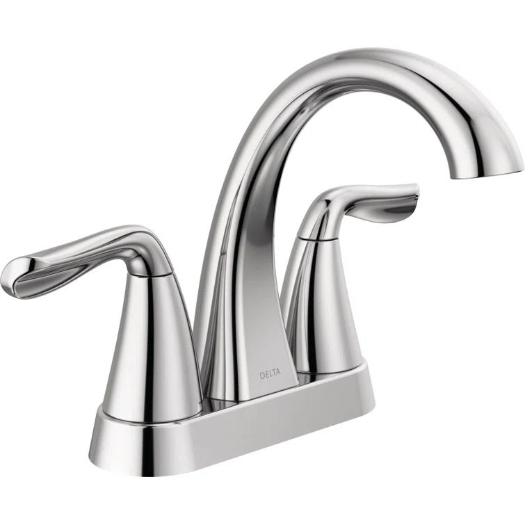 Arvo Centerset Bathroom Faucet with Drain Assembly, 2-handle Bathroom Sink Faucet