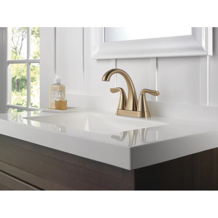Arvo Centerset Bathroom Faucet with Drain Assembly, 2-handle Bathroom Sink Faucet