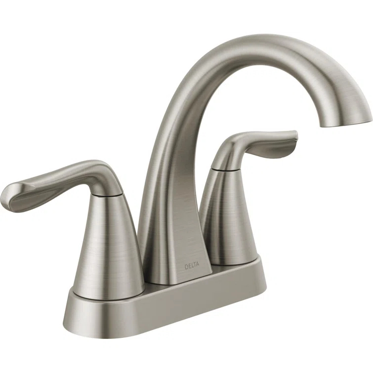 Arvo Centerset Bathroom Faucet with Drain Assembly, 2-handle Bathroom Sink Faucet