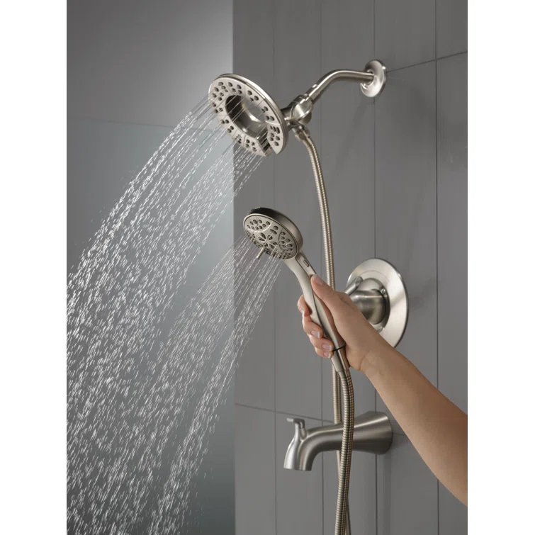 Arvo Single-Function Tub Shower Faucet Set, Shower Trim Kit with In2ition Shower Head and Valve