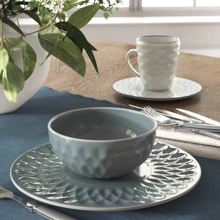 Alec Stoneware Dinnerware - Set of 16