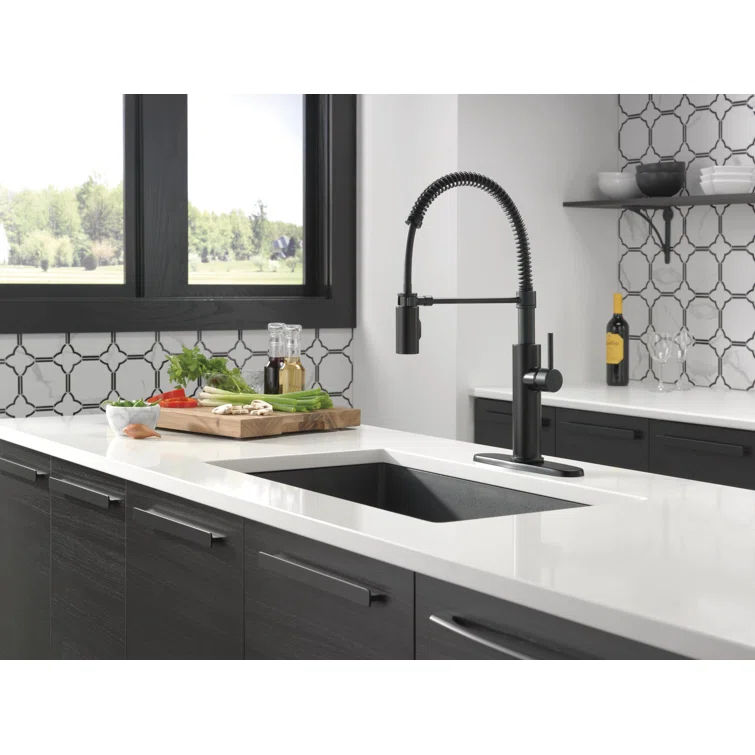 Antoni Pro Commercial Pull Down Sprayer Kitchen Sink Faucet