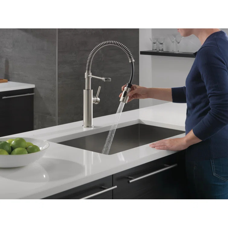 Antoni Pro Commercial Pull Down Sprayer Kitchen Sink Faucet