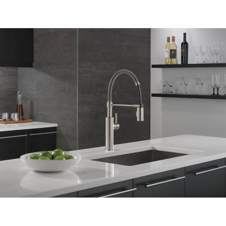 Antoni Pro Commercial Pull Down Sprayer Kitchen Sink Faucet