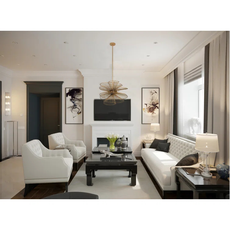 Aurora Stainless Steel Chandelier