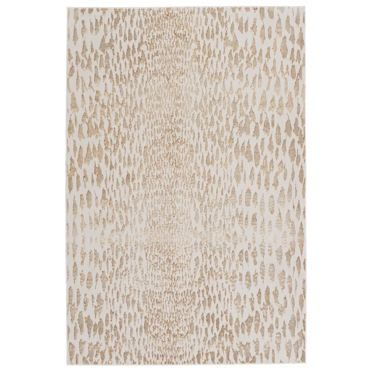Malilla Animal Print Beige Area Rug