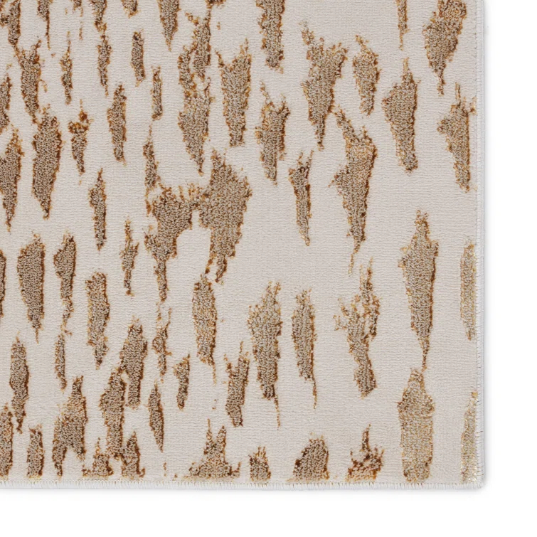Malilla Animal Print Beige Area Rug