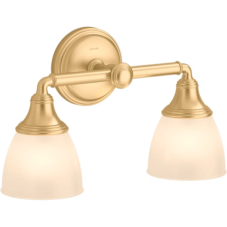 Devonshire 2 Light Indoor Bathroom Vanity Light Fixture, Position Facing Up or Down, UL Listed