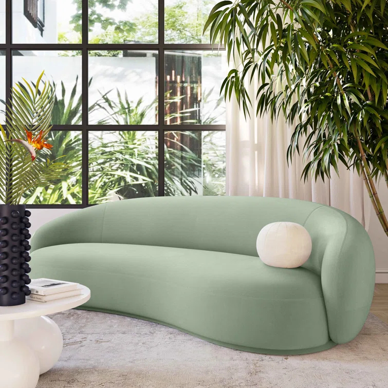 Kendall 90'' Velvet Upholstered Sofa