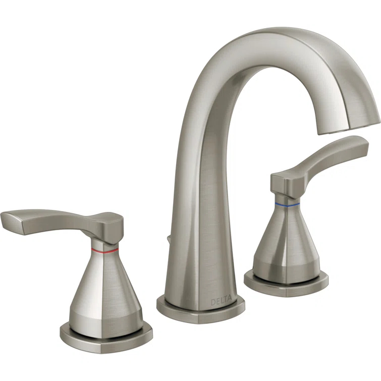 Stryke Widespread Bathroom Faucet with Drain Assembly and DIAMOND™ Seal Technology