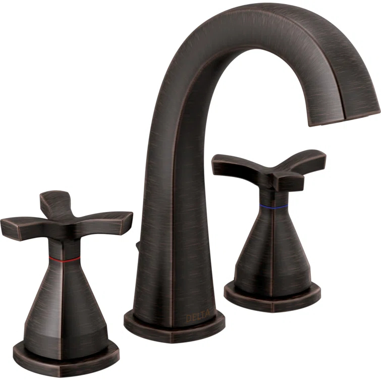 Stryke Widespread Bathroom Faucet with Drain Assembly and DIAMOND™ Seal Technology