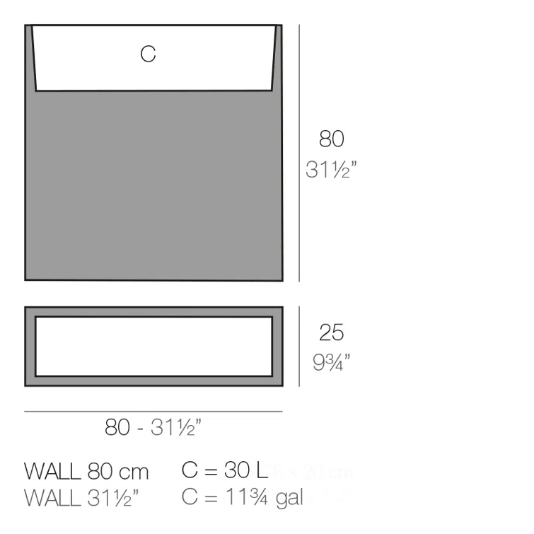 Wall Resin Pot Planter