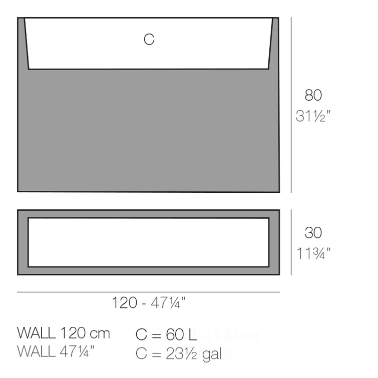 Wall Resin Pot Planter
