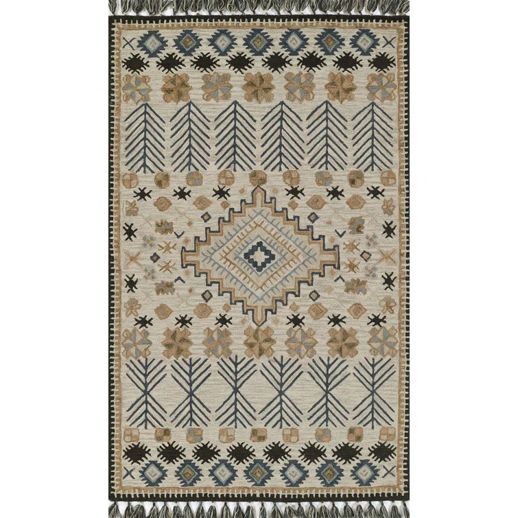 Momeni Tahoe Hand Tufted Wool Transitional Ivory Area Rug 3'6" X 5'6"