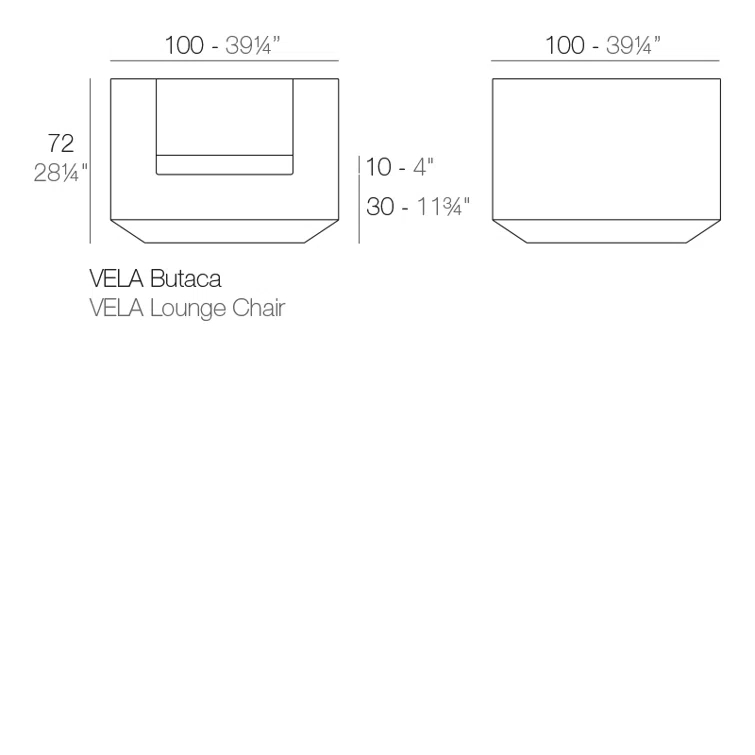 Vela - Resin Lounge Chair - Basic