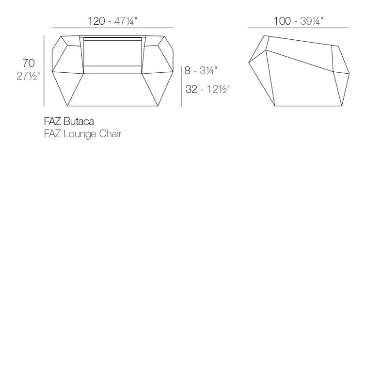 Faz - Resin Lounge Chair - Basic