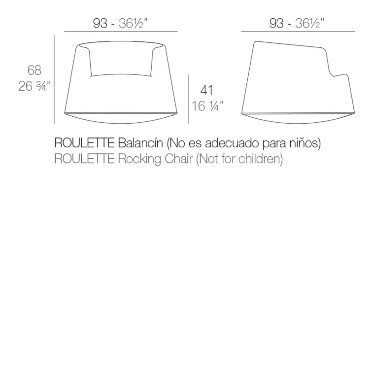 Roulette Patio Chair