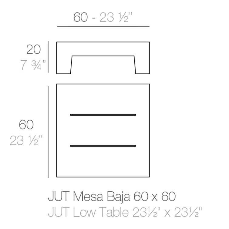 Jut Plastic/Resin Dining Table